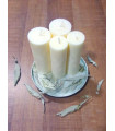 Sviečka z palmového vosku biela šalvia