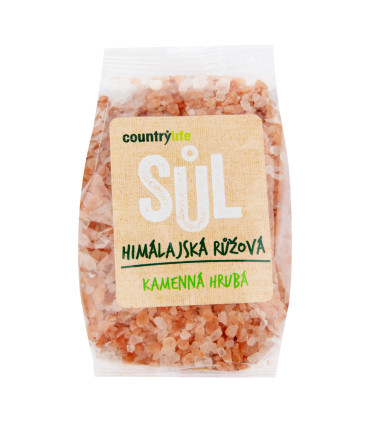Soľ himalájska ružová hrubá 500 g  COUNTRY LIFE