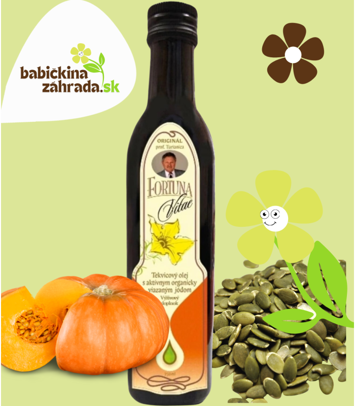 Fortuna Vitae Tekvicový olej s organicky viazaným jódom 250ml