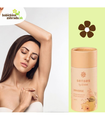 Tuhý prírodný dezodorant Universe Senses Kvitok 45ml
