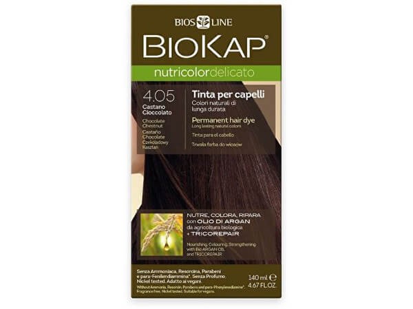 Biosline Biokap Farba na vlasy Nutricolor Delicato 4.05 Gaštanovo Čokoládová