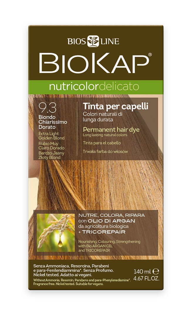 Biosline Biokap Farba na vlasy Nutricolor Delicato 9.30 Blond zlatá 140 ml