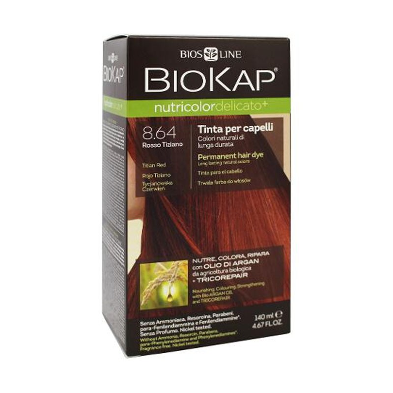 Biosline Biokap Farba na vlasy Nutricolor Delicato+ 8.64 Tiziánová červená