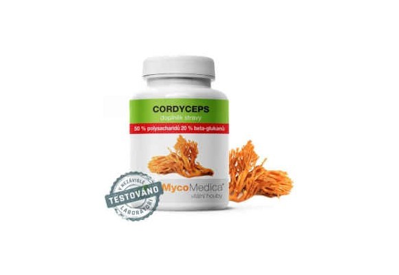 Cordyceps 50% liečivá huba extrakt (húsenica červená)